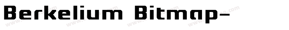 Berkelium Bitmap字体转换